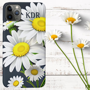 Realistisch Daisy Monogram  iPhone 11 Pro Max Hoesje