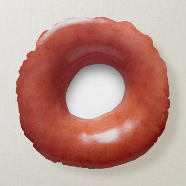 Realistisch Donut Pillow Rond Kussen (Voorkant)