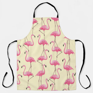 Realistisch Flamingo Vogel Verticaal Patroon Schort