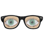 Realistisch Funny Human Eye Retro Zonnebril (Voorkant)