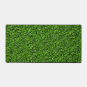 Realistisch grass fototextuur Funny Bright Green Bureaumat (Voorkant)