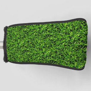 Realistisch grass fototextuur Funny Bright Green Golfheadcover
