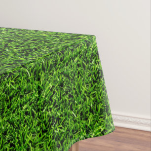 Realistisch grass fototextuur Funny Bright Green Tafelkleed