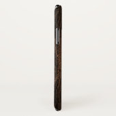 Realistisch hout en gelakte lederen textuur Case-Mate iPhone case (Achterkant / rechts)