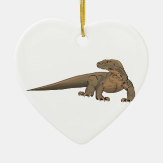 Realistisch Komodo Dragon/Monitor Lizard Keramisch Ornament