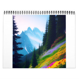 Realistisch landschapskalender Fantasy Kalender