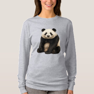 Realistisch Panda Charm T-Shirt