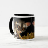 Realistisch schilderij van civet mok (Voorkant links)