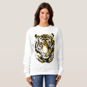 Realistisch tijger Sweatshirt - Cool Tiger Head (Voorkant volledig)