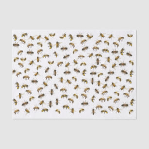 Realistisch uitpakken of uitpakken van honingbijen tissuepapier