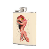 Realistisch Velociraptor Dinosaur Hatching Heupfles (Links)