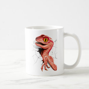Realistisch Velociraptor Dinosaur Hatching Koffiemok