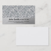 realistisch visitekaartje diamondplate (Voorkant / Achterkant)