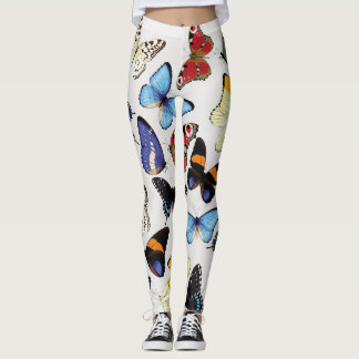 Realistisch vlinders collectie. leggings