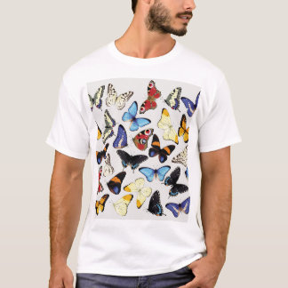 Realistisch vlinders collectie. t-shirt