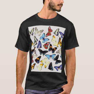 Realistisch vlinders collectie. t-shirt