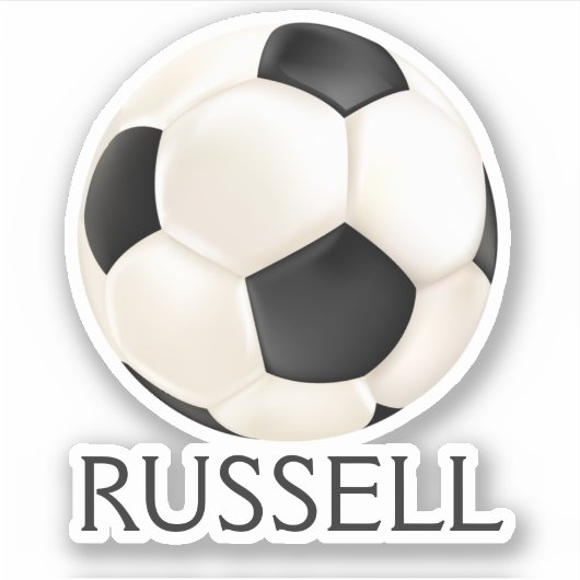 Realistisch Voetbal Sticker (Voorkant)