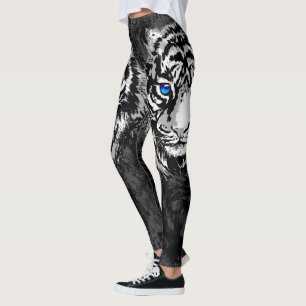 Realistisch White Tiger Head - Leggings van de Rep