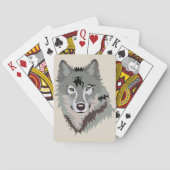 Realistisch Wolf Pokerkaarten (Achterkant)
