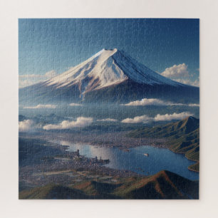 Realistische berg Fuji landschap Japan Reizen Legpuzzel