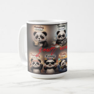 Realistische Cute Panda-gevoelens voor elke dag va Koffiemok