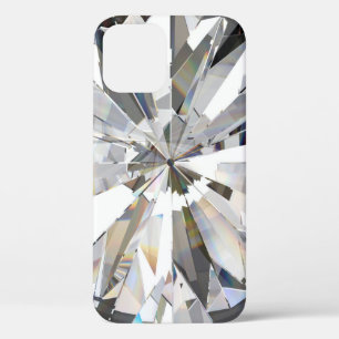 Realistische diamant: 3D close-up iPhone 12 Hoesje
