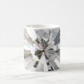 Realistische diamant: 3D close-up Koffiemok (Center)