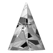 Realistische diamant: 3D textuur close-up Feesthoedjes (Achterkant)