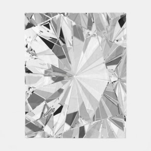 Realistische diamant: 3D textuur close-up Fleece Deken