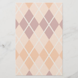 Realistische Doek Argyle Briefpapier