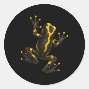 Realistische giftkikker klim illusie Jungle Ronde Sticker