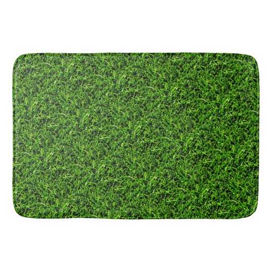 Realistische grasfoto textuur leuke heldere groene badmat (Voorkant)