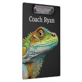 Realistische hagedis leguaan gepersonaliseerd klembord (Rechts)