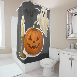 Realistische Halloween Sticker Douchegordijn