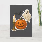 Realistische Halloween Sticker Kaart (Voorkant)