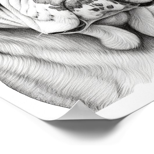 Realistische hond volwassen kleuring poster (Hoek)