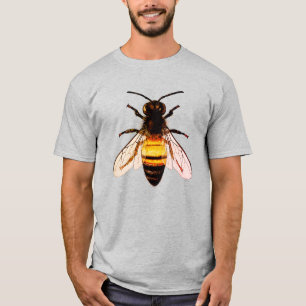 Realistische honingbij kunstillustratie t-shirt