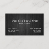 Realistische koksmessen visitekaartje (Achterkant)