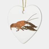 Realistische krayfish/Crawdad Keramisch Ornament (Links)