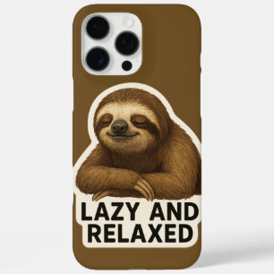 Realistische Luiaard Sticker iPhone 16 Pro Max Hoesje