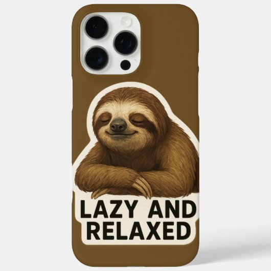 Realistische Luiaard Sticker Case-Mate iPhone Case (Achterkant)