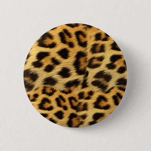 Realistische luipaardbontprint accessoires - trend ronde button 5,7 cm (Voorkant)