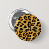 Realistische luipaardbontprint accessoires - trend ronde button 5,7 cm (Voorkant /achterkant)