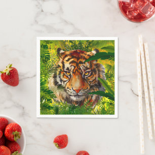 Realistische Oerwoud Tijger - Tijger Servet
