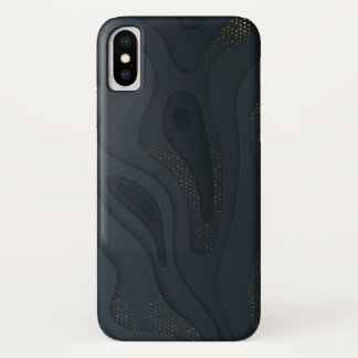 Realistische papercut decoratie getextureerd met g iPhone x hoesje