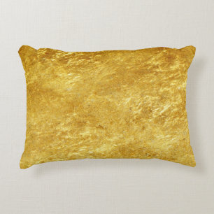 Realistische 'Rustic Gold Accent Pillow' Kussen