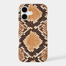 Realistische slangenhuidprint iPhone-hoes