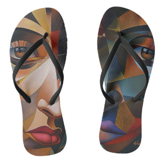 realistische tekening teenslippers