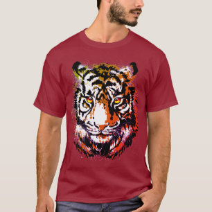 Realistische tijger - Cool Tiger Head Tekening T-S T-shirt