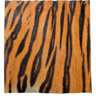 Realistische tijgerhuid textuur. douchegordijn